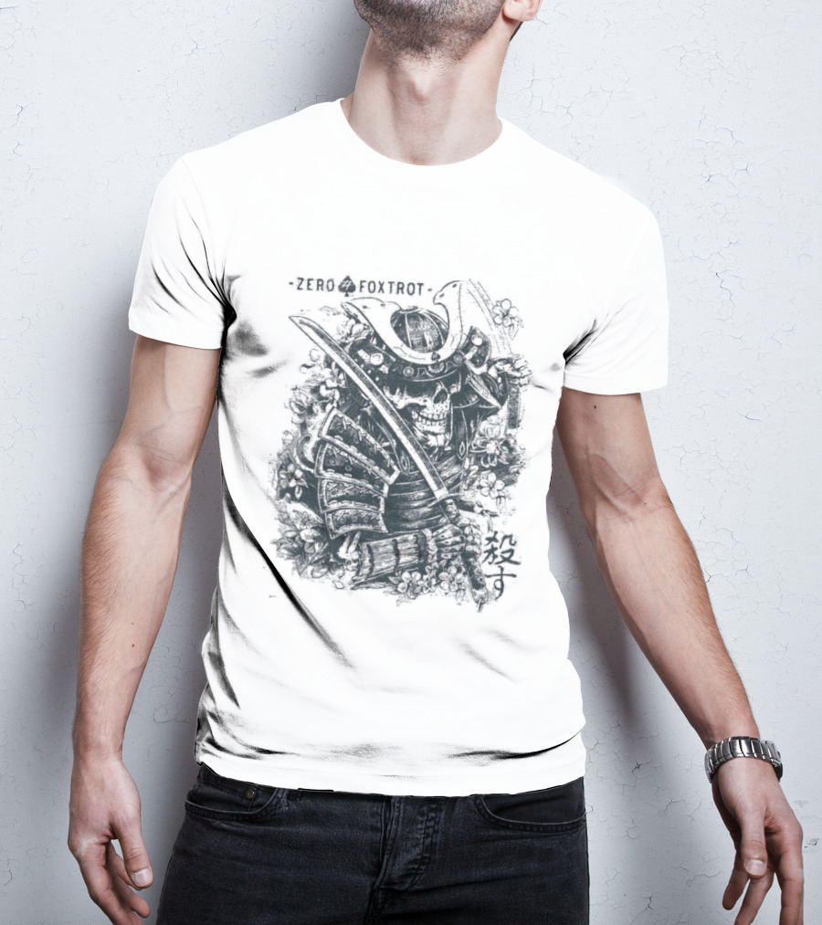 Zero Foxtrot Kill You Sword Skull T-Shirt