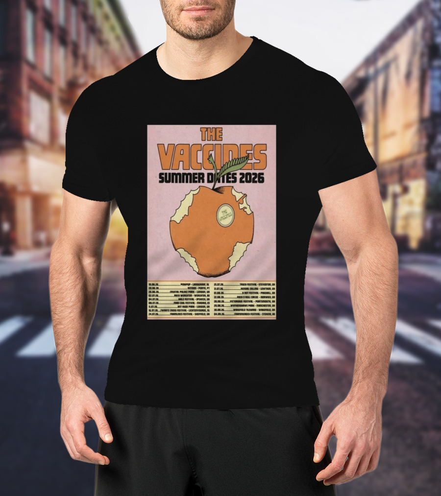 The Vaccines Summer Dates 2026 Tour UK And Europe Concert Schedule T-Shirt