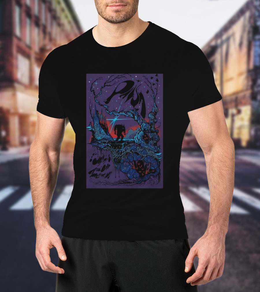 Phish Kohl Center Madison WI July 7 8 2026 Psychedelic Art With Celestial And Abstract Landscape T-Shirt