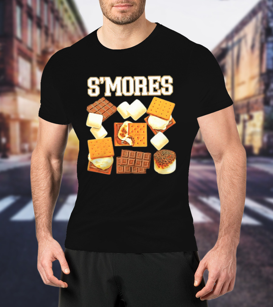 S'mores Marshmallow Chocolate Graham Cracker Delight T-Shirt