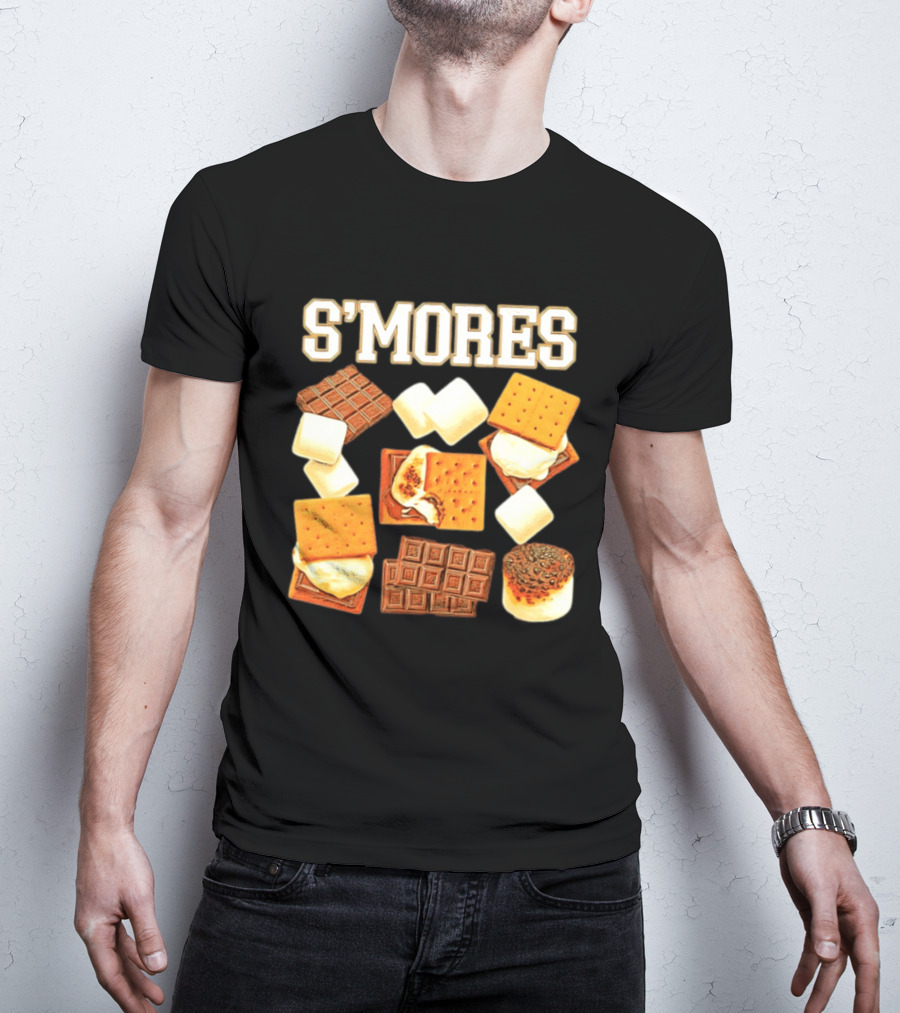 S'mores Marshmallow Chocolate Graham Cracker Delight T-Shirt