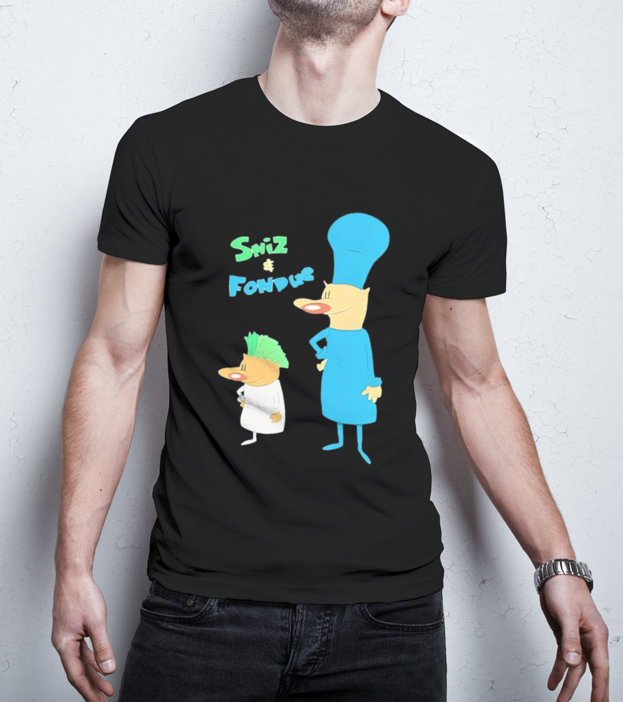 Sniz And Fondue Characters From Nickelodeon 90s Cartoon Series T-Shirt