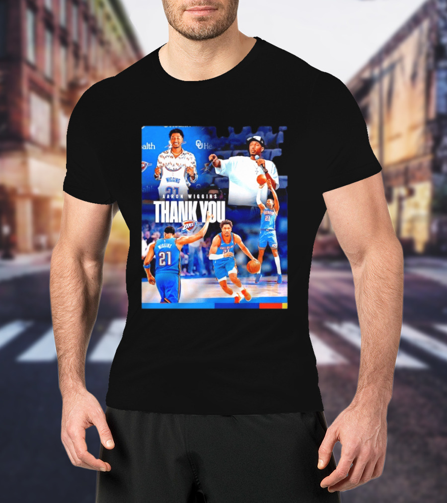 Aaron Wiggins Oklahoma City Thunder Thank You T-Shirt