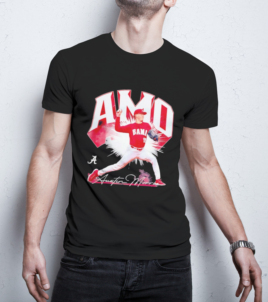 Austin Morris NCAA Baseball Alabama Crimson Tide Collage T-Shirt
