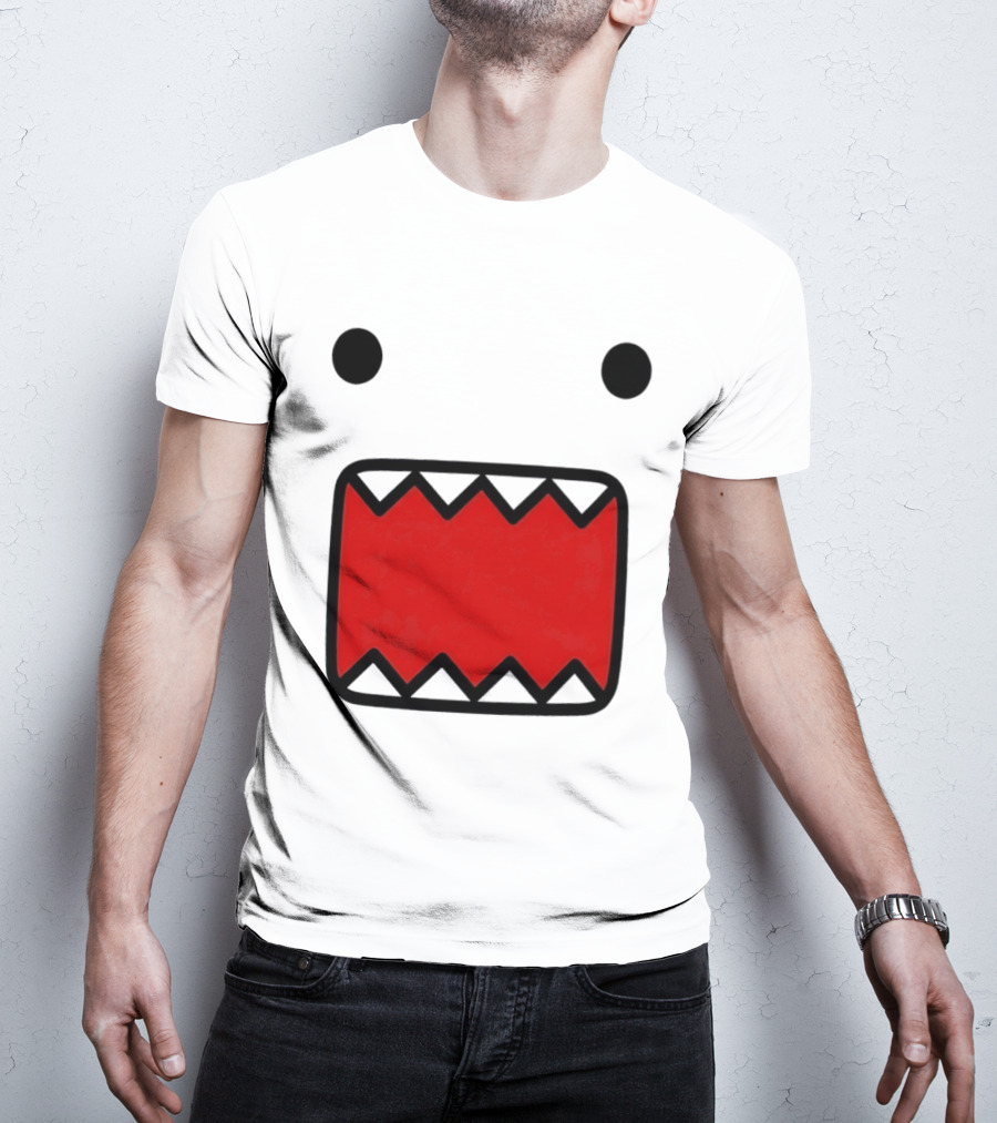 Domo Kun Face Expression With Red Teeth T-Shirt