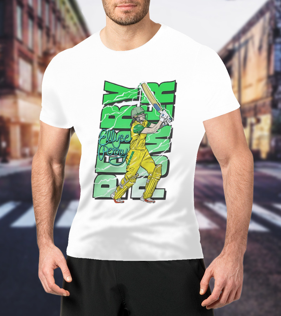 Ellyse Perry Australian Power Cricket Player Australia T-Shirt