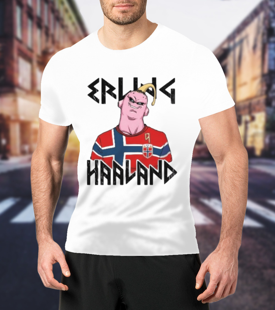 Erling Haaland Majin Buu Dragon Ball Norway Jersey Soccer T-Shirt