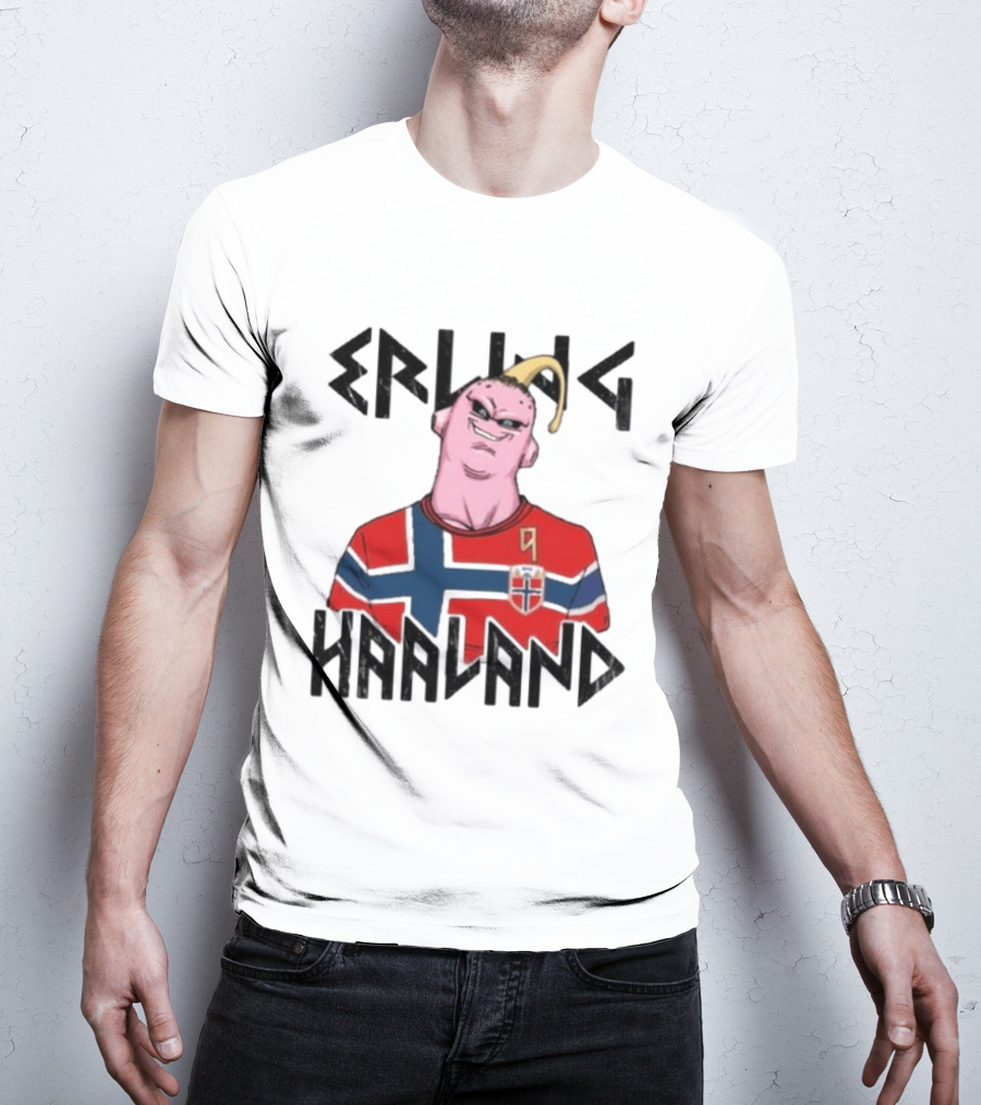 Erling Haaland Majin Buu Dragon Ball Norway Jersey Soccer T-Shirt