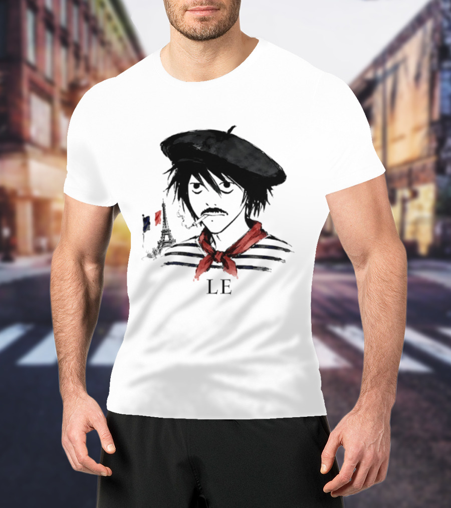 LE D. Note L Death Note Eiffel Tower France T-Shirt