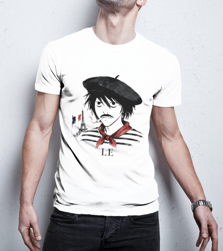 LE D. Note L Death Note Eiffel Tower France T-Shirt