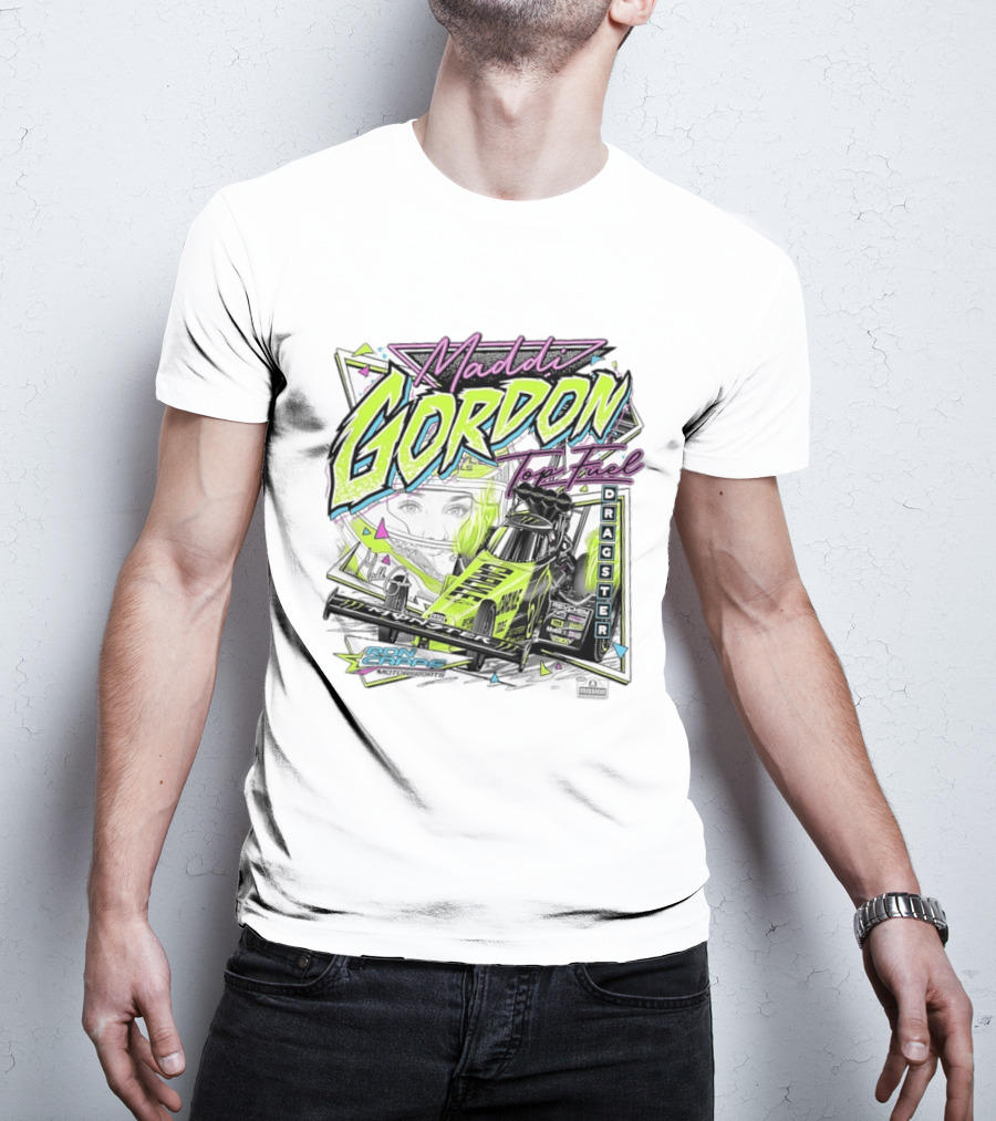 Maddi Gordon Top Fuel Dragster Ron Capps Motorsports Neon T-Shirt