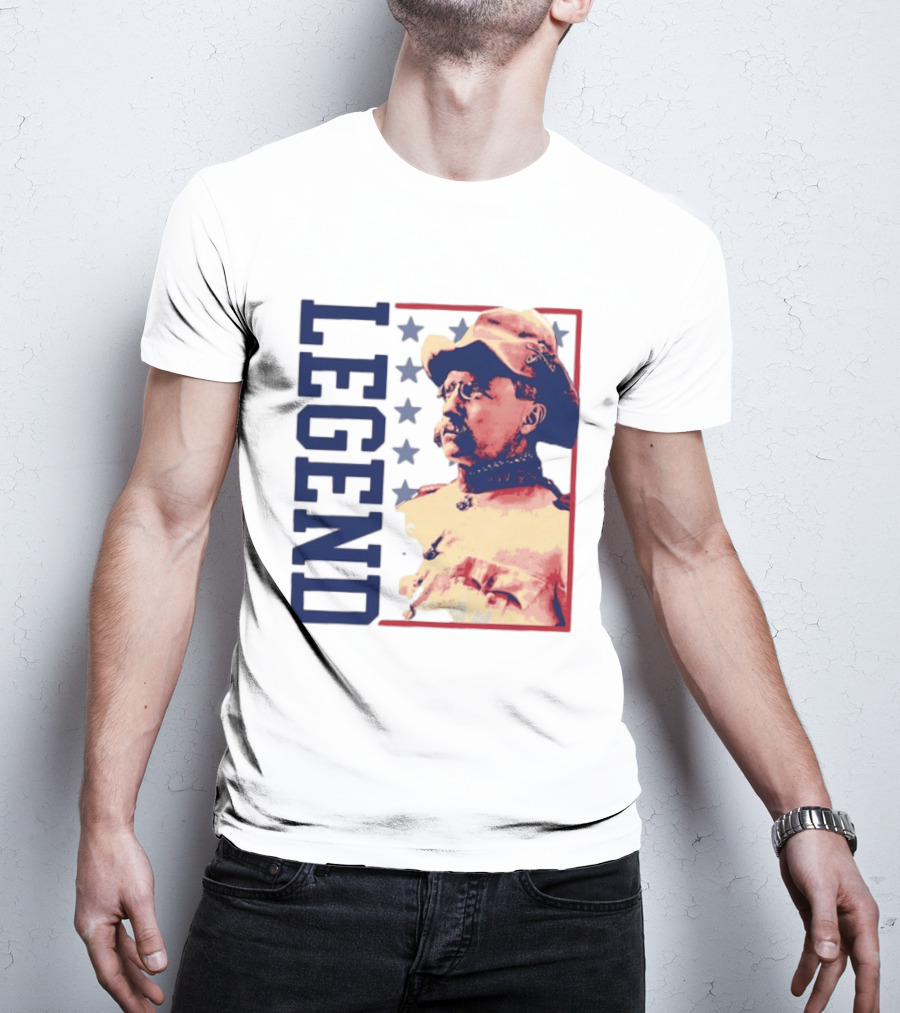 Legend Teddy Roosevelt Stars Iconic Figure T-Shirt