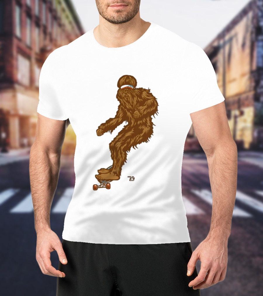 Ames Bros Skater Bigfoot Sasquatch Skateboard Legend T-Shirt