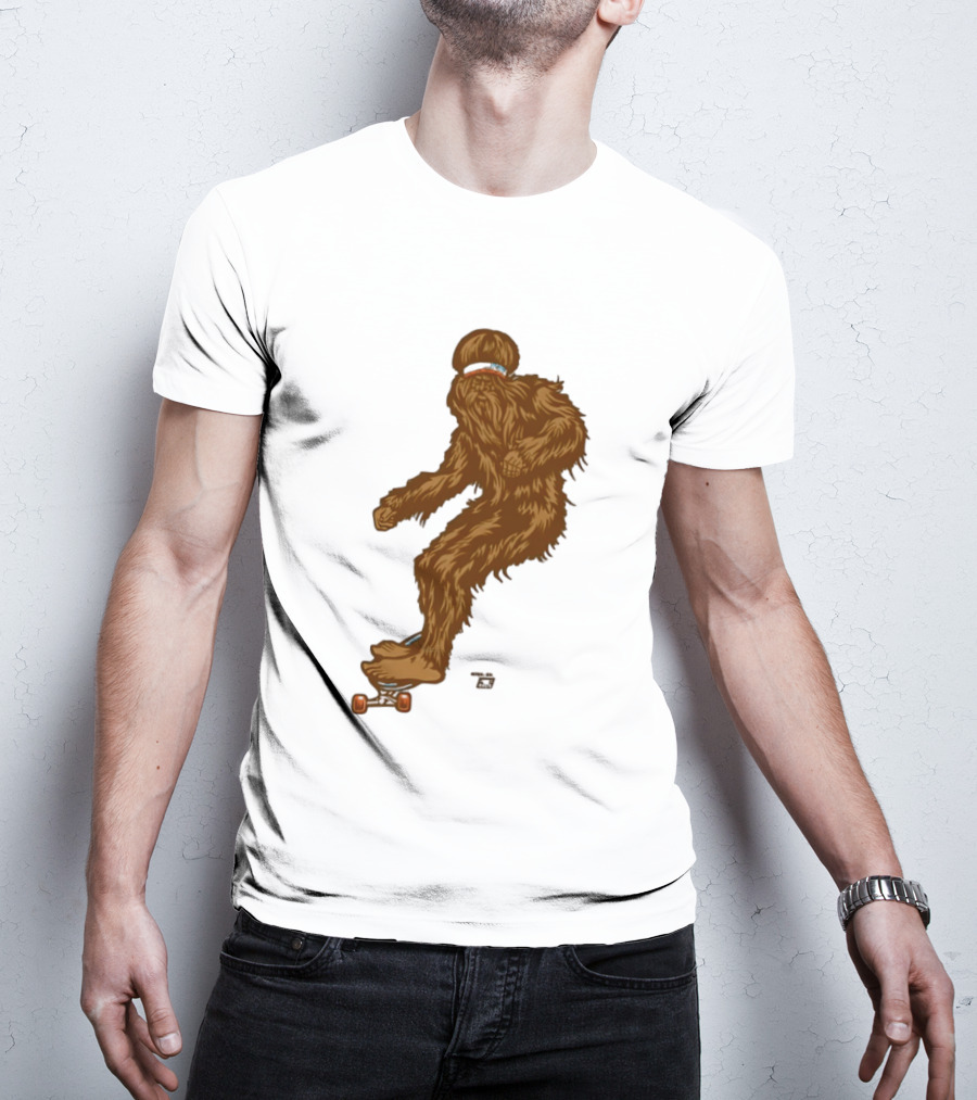Ames Bros Skater Bigfoot Sasquatch Skateboard Legend T-Shirt