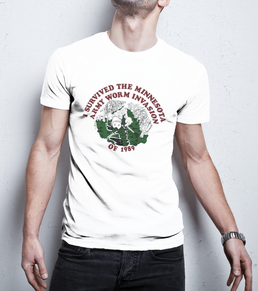 I Survived The Minnesota Army Worm Invasion Of 1989 Vintage Forest Troop T-Shirt