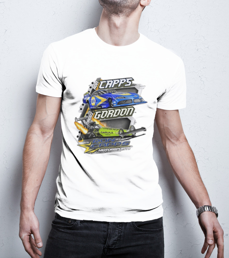 Ron Capps Motorsports Carlyle Tools Drag Racing Gordon Maddi T-Shirt