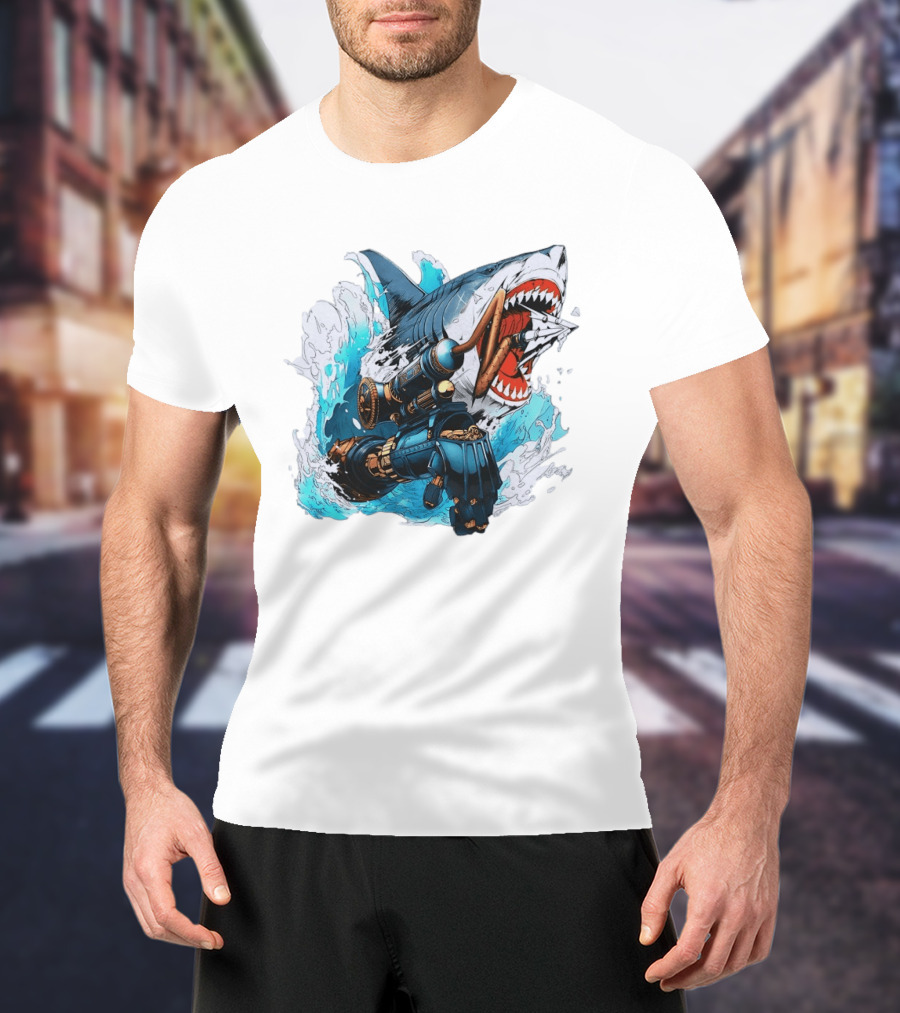 Steampunk Shark Lies Of P Puppet String Adventure Magic T-Shirt