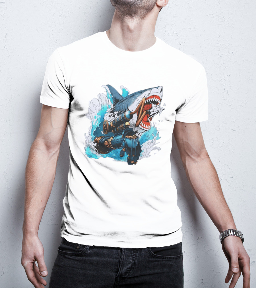 Steampunk Shark Lies Of P Puppet String Adventure Magic T-Shirt