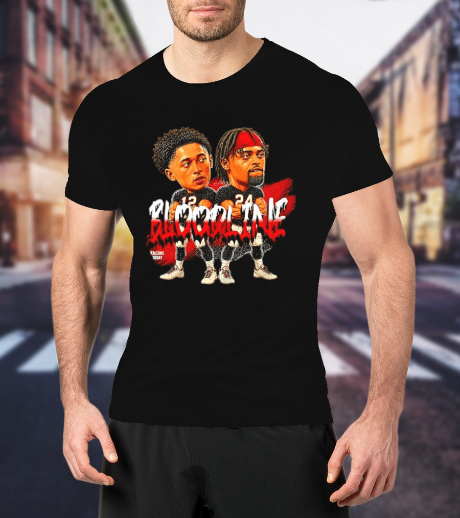 Bijan Robinson Drake London Atlanta Falcons Bloodline Falcons Today T-Shirt