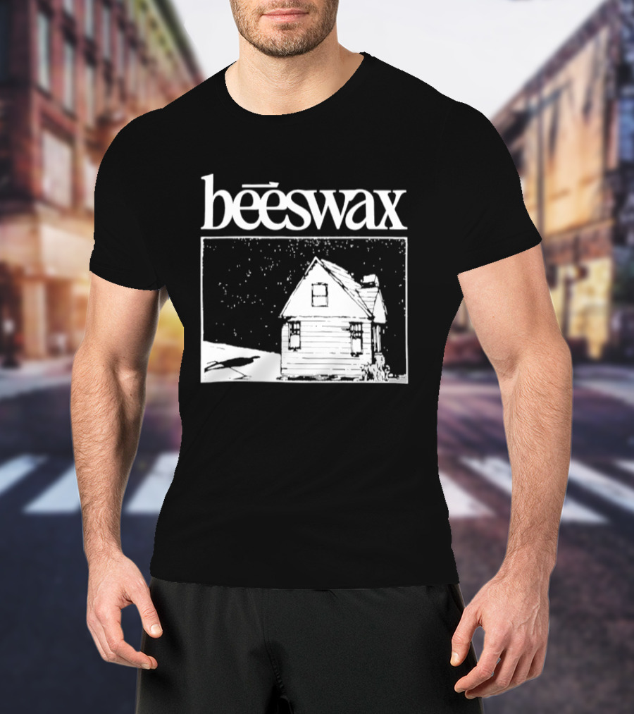 Beeswax City Of Lab Cabin Snow Scene T-Shirt