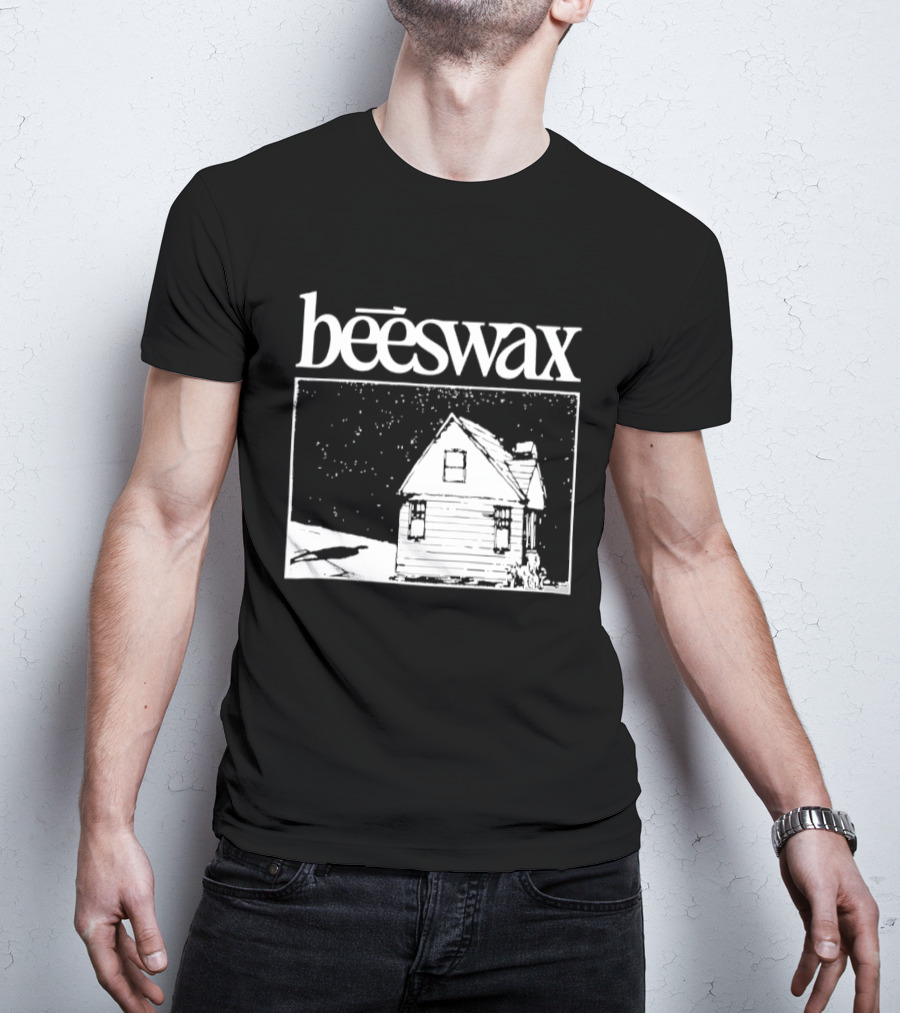 Beeswax City Of Lab Cabin Snow Scene T-Shirt