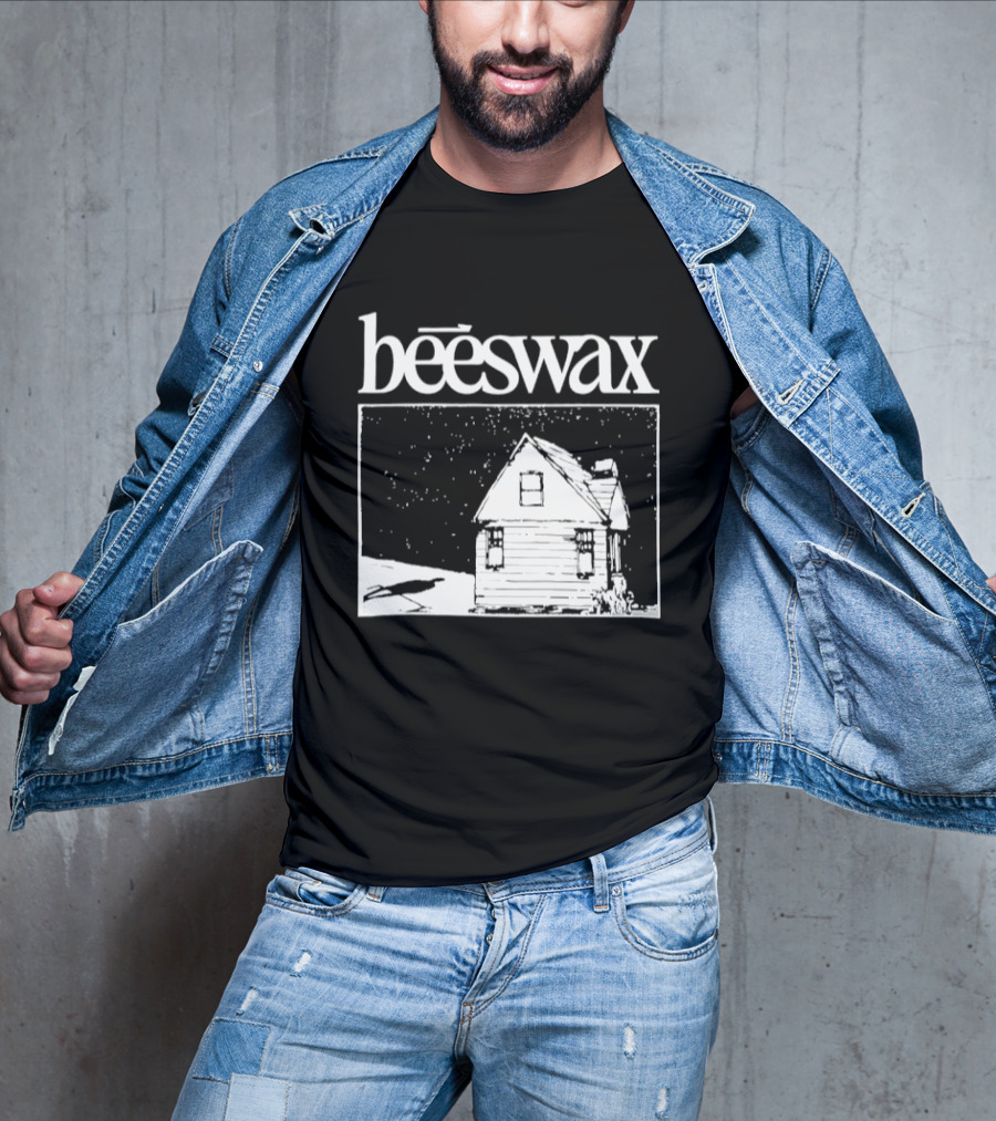 Beeswax City Of Lab Cabin Snow Scene T-Shirt