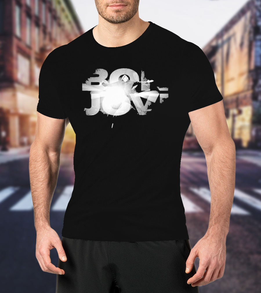 Bon Jovi Bright Light Graphic 80s T-Shirt
