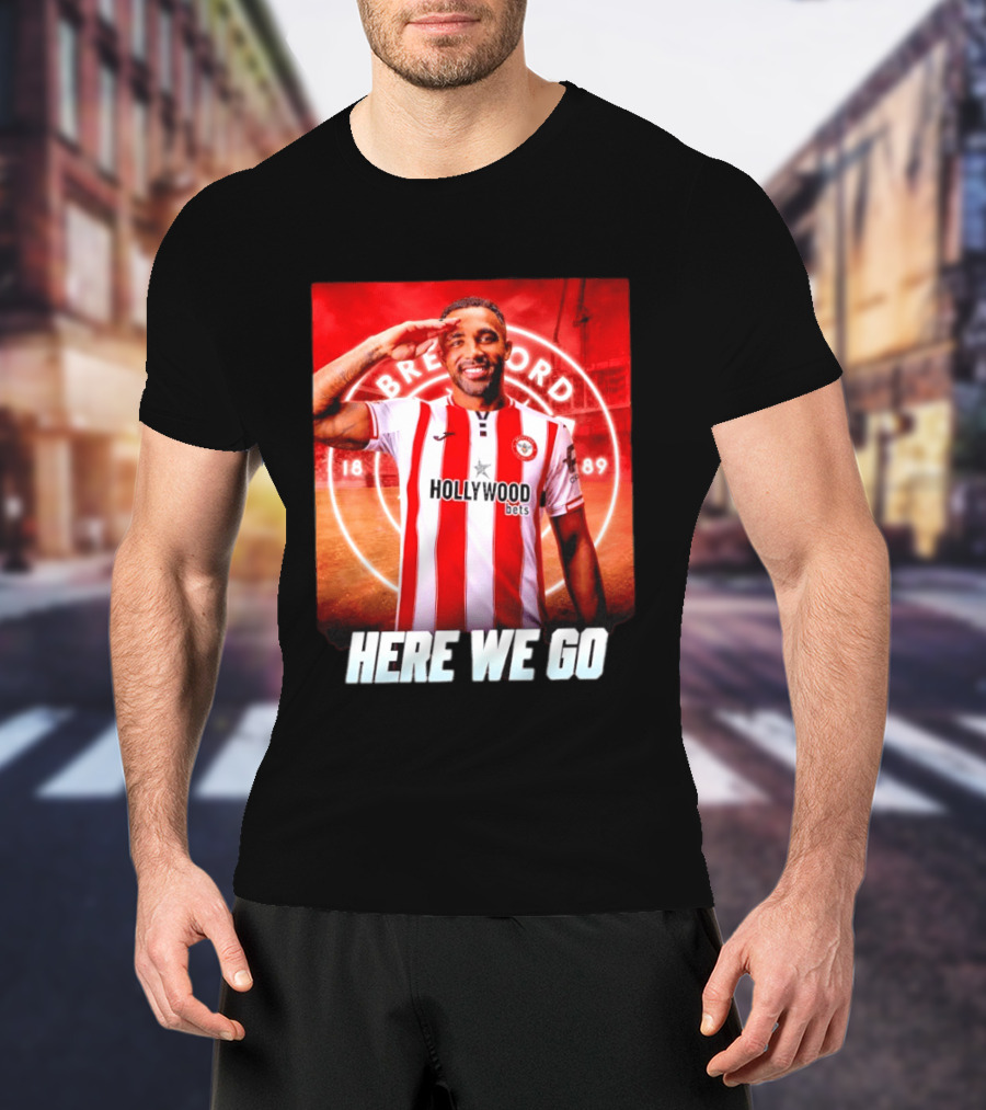 Brentford FC Callum Wilson Here We Go Hollywood Bets T-Shirt
