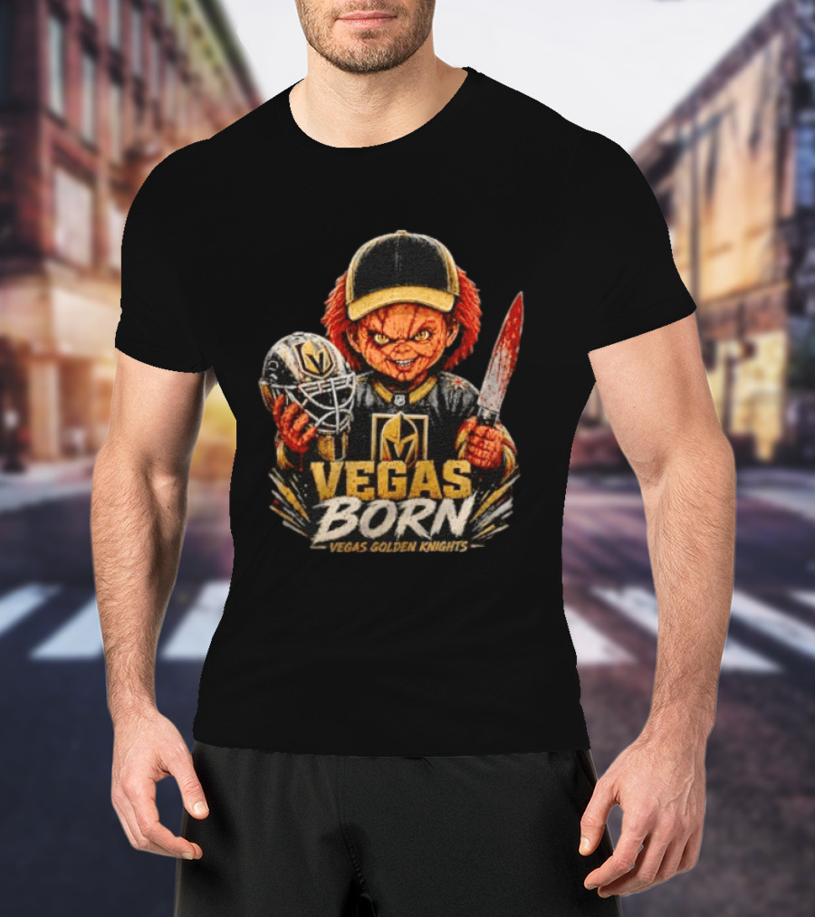 Vegas Born Chucky Vegas Golden Knights NHL T-Shirt