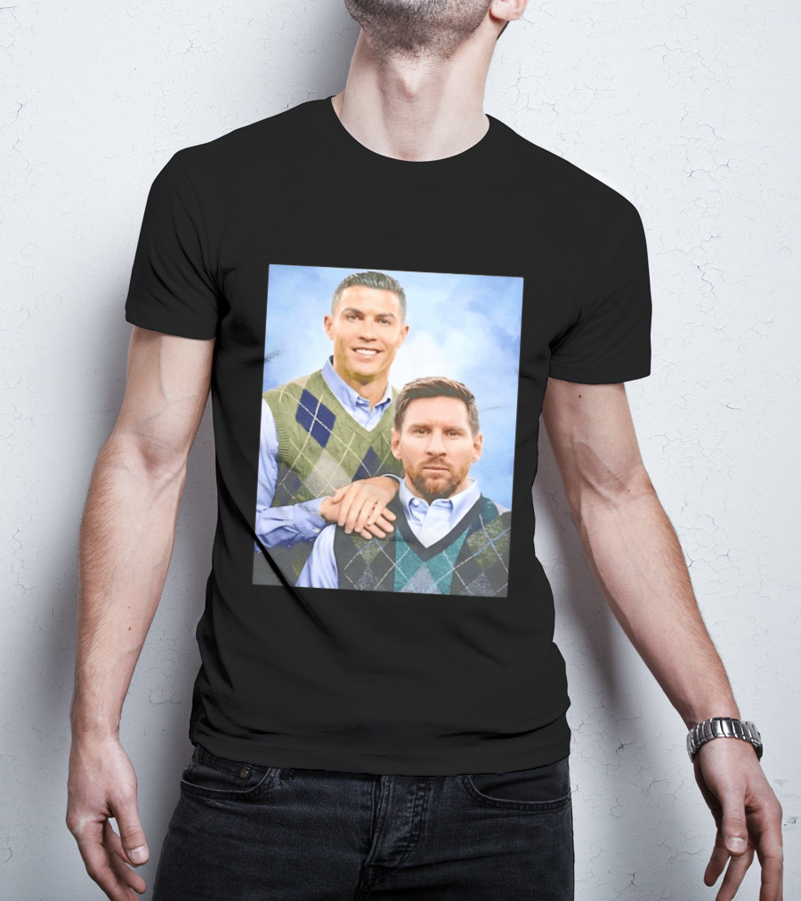 Cristiano Ronaldo Lionel Messi Step Brothers Meme T-Shirt