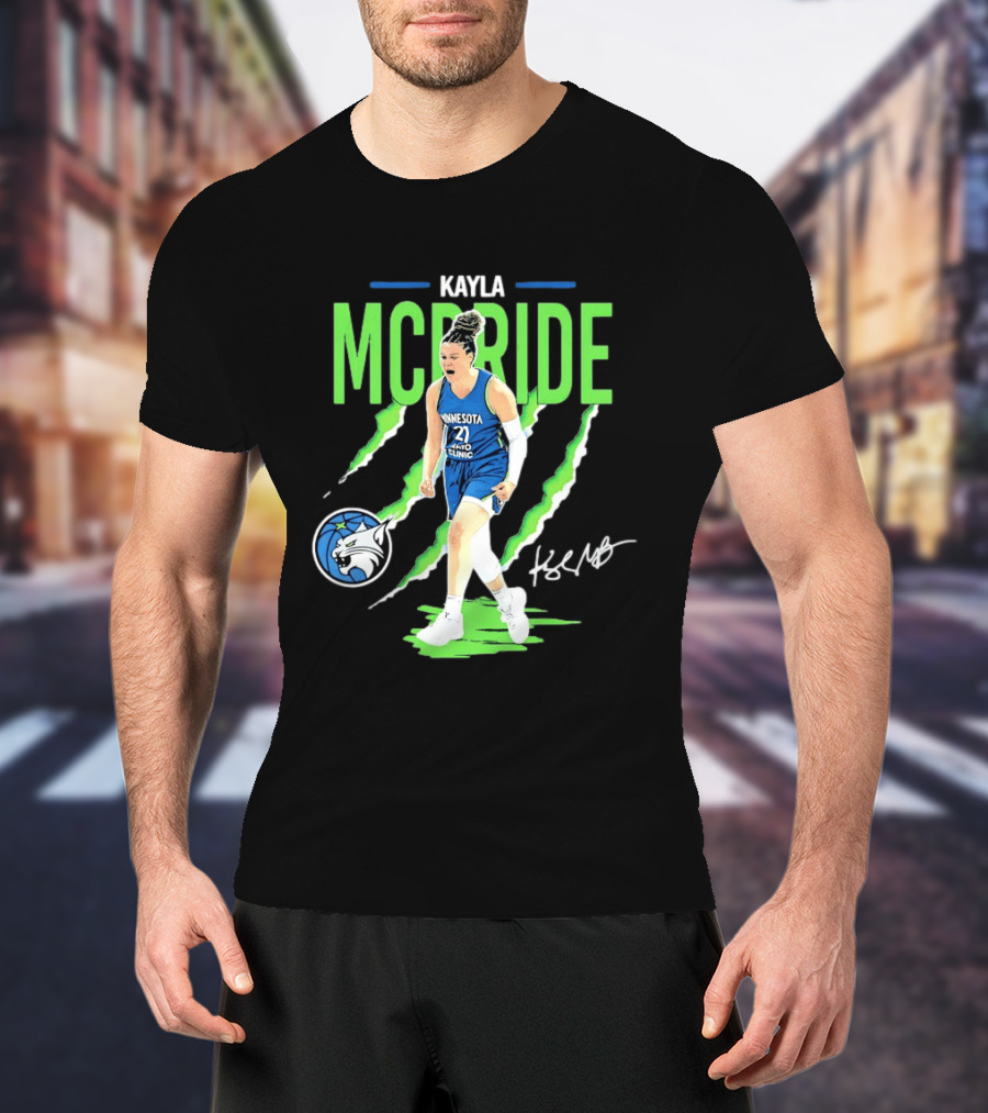 Kayla McBride Minnesota Lynx Mayo Clinic 21 Basketball T-Shirt