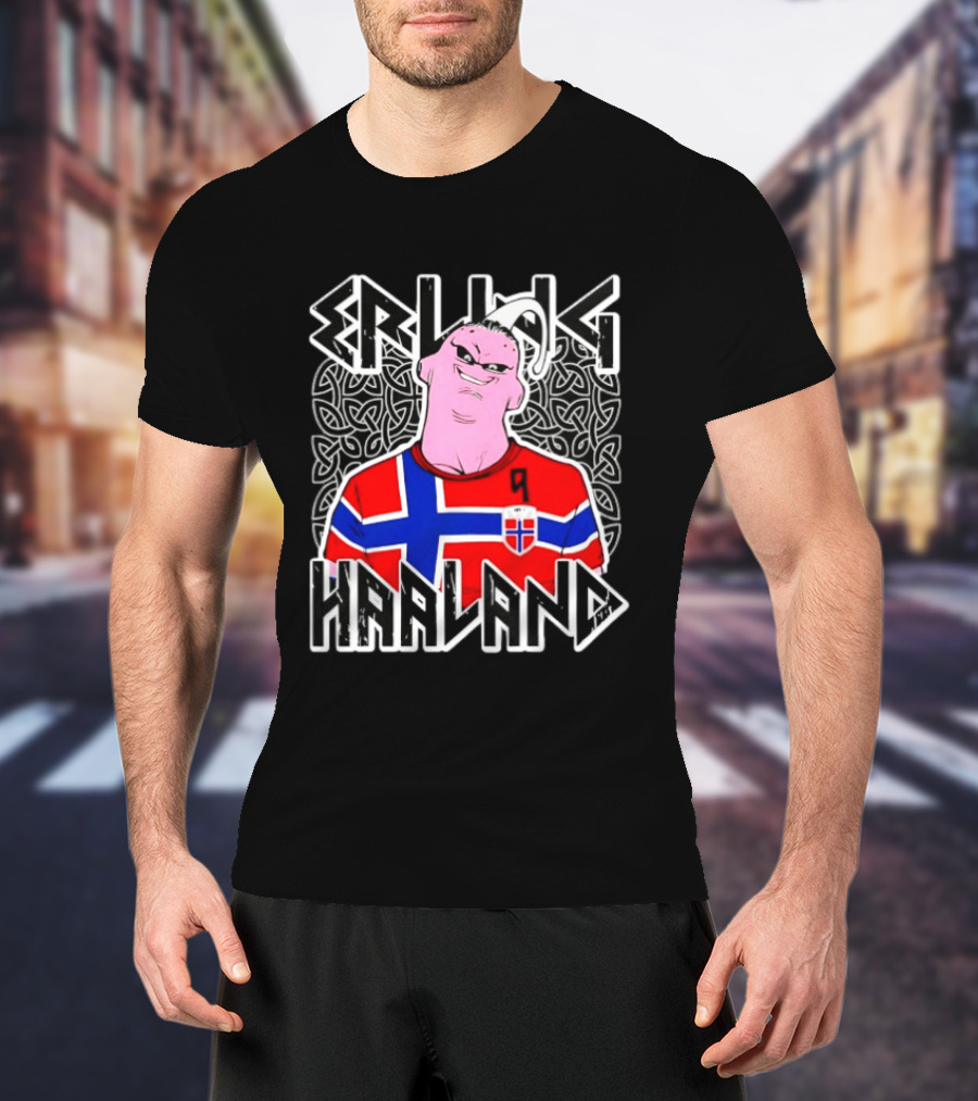 Erling Haaland Majin Buu Norway National Team T-Shirt