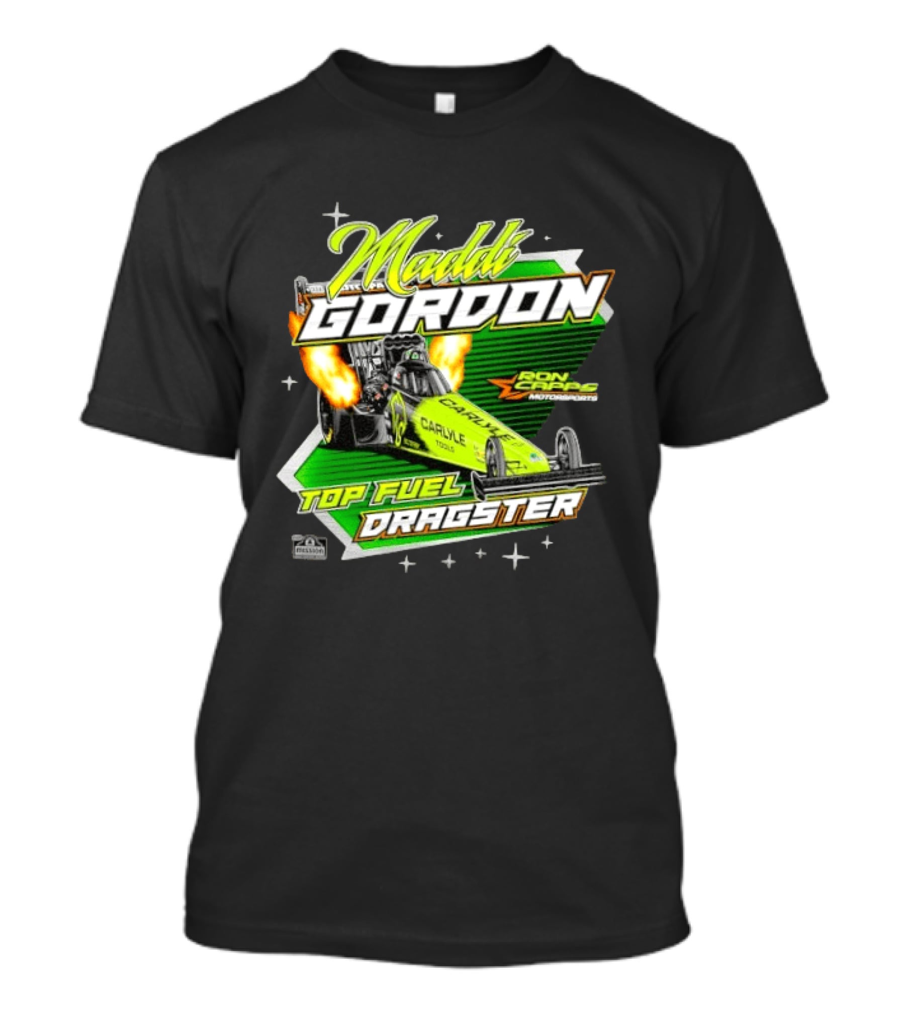 Maddi Gordon Ron Capps Motorsports Carlyle Tools Top Fuel Dragster T-Shirt