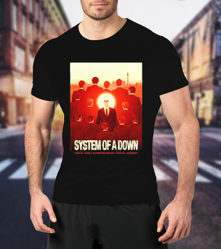 System Of A Down July 8 2026 Olympiastadion Berlin Germany Ghost Rider T-Shirt