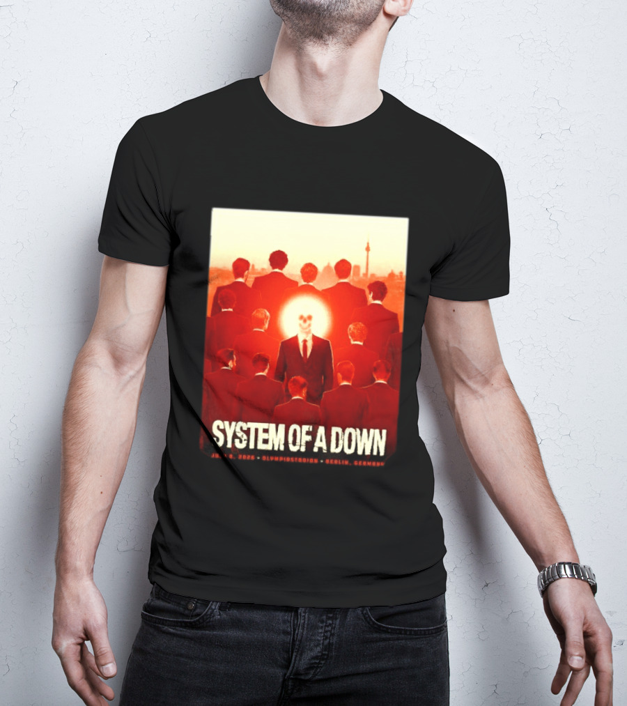 System Of A Down July 8 2026 Olympiastadion Berlin Germany Ghost Rider T-Shirt