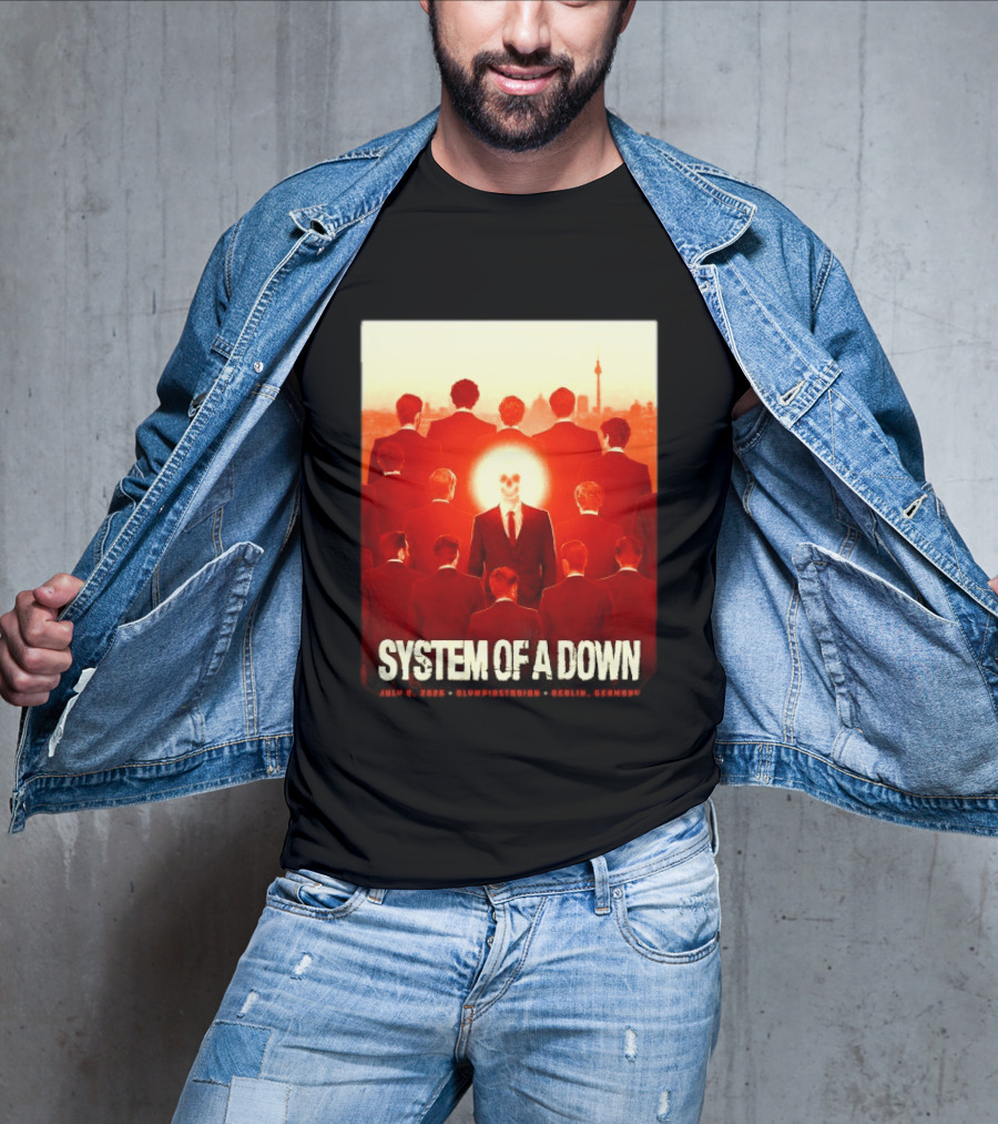 System Of A Down July 8 2026 Olympiastadion Berlin Germany Ghost Rider T-Shirt