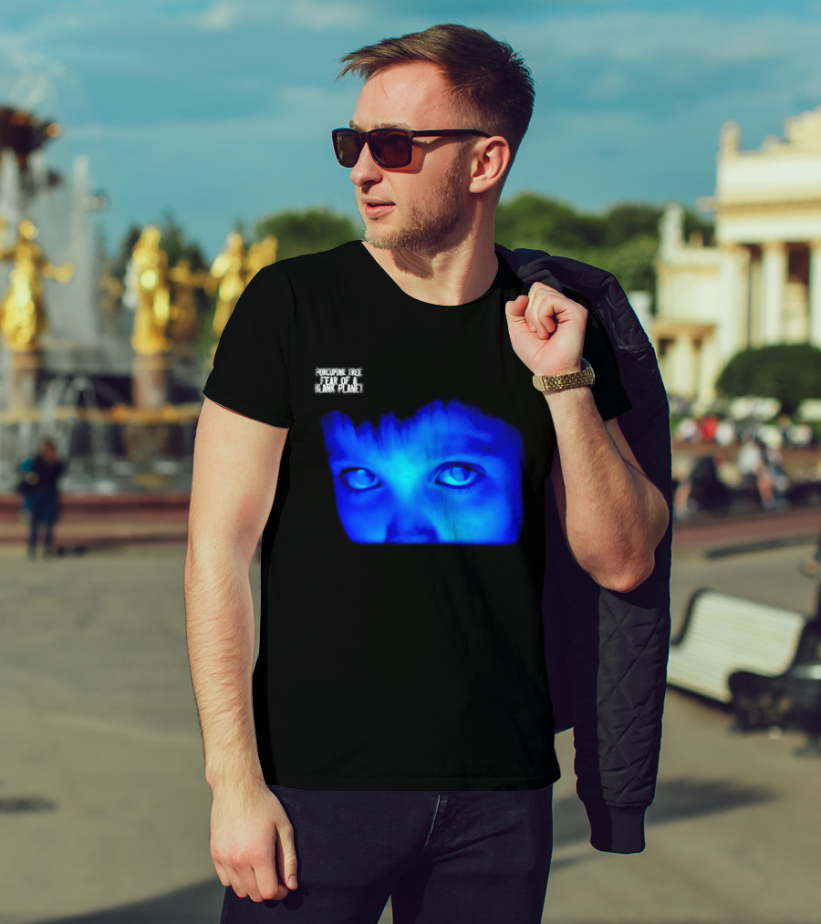 Porcupine Tree Fear Of A Blank Planet 2007 Rock Album Cover Blue Face T-Shirt