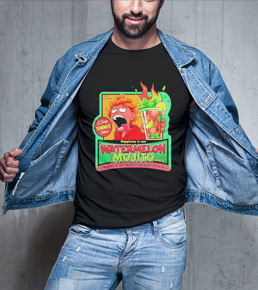 Lil Ganja Summer Edition Happiness Is One Watermelon Mojito Away T-Shirt