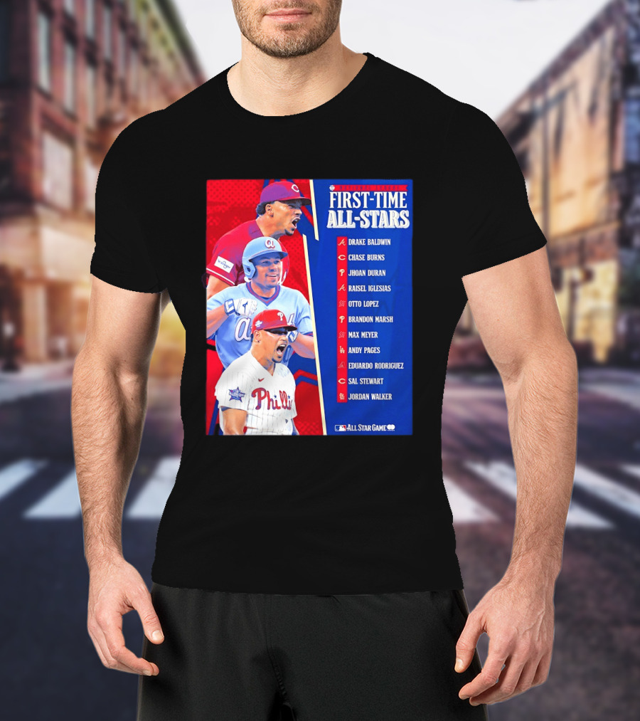MLB National League First Time All Stars T-Shirt