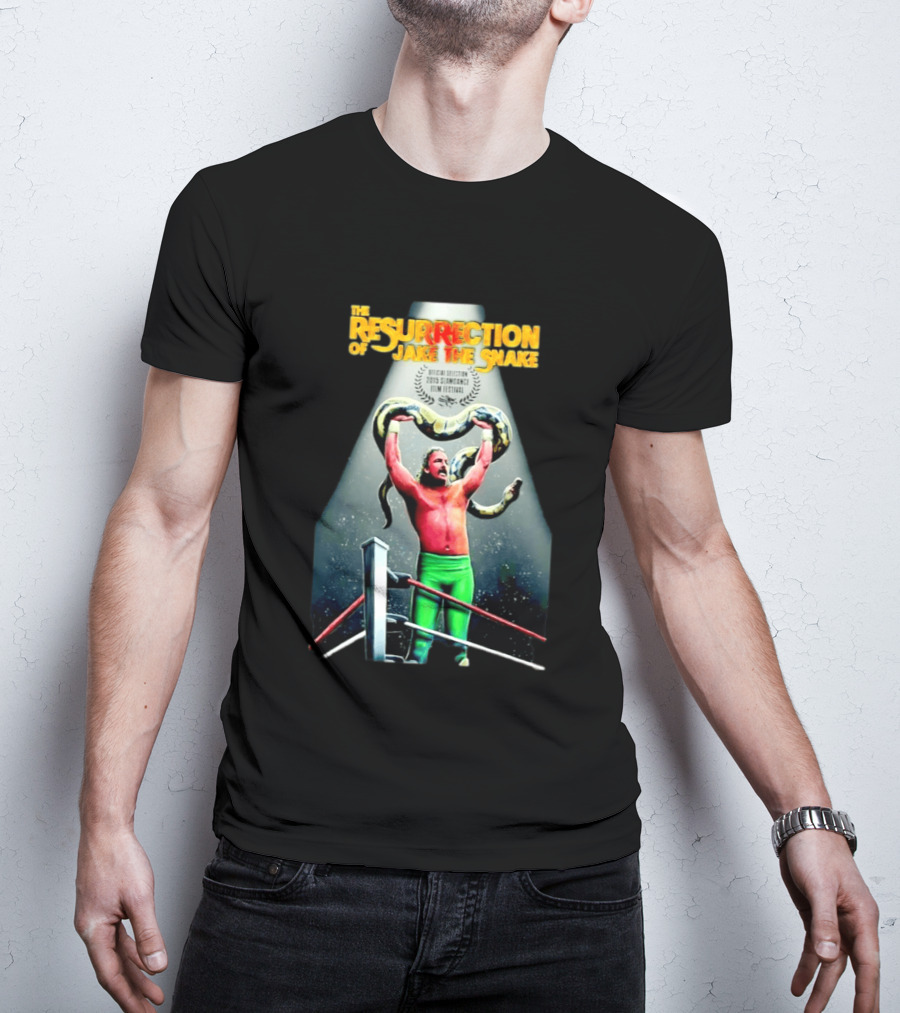 The Resurrection Of Jake The Snake Wrestling Documentary Official Selection 2015 Sundance Film Festival T-Shirt