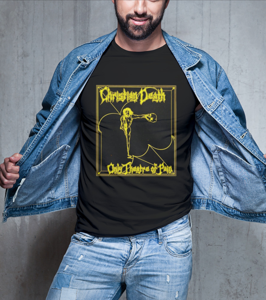 Christian Death Only Theatre Of Pain Skeleton Gothic Rock Aesthetic T-Shirt