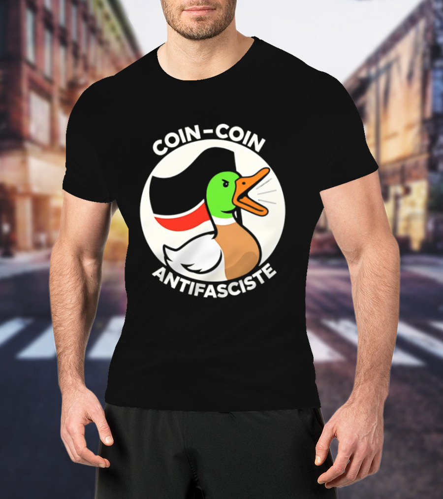 Coin Coin Antifasciste Duck Antifa Protest T-Shirt