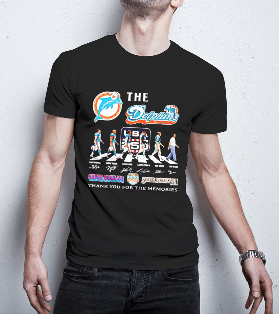 The Miami Dolphins' Greatest Legends Super Bowl Memories And Perfect Season Celebration T-Shirt