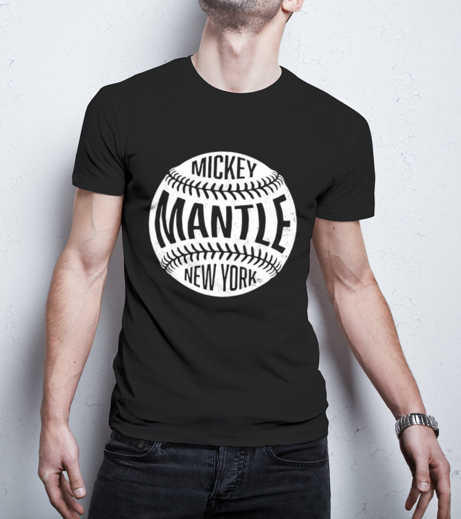Mickey Mantle New York Baseball T-Shirt