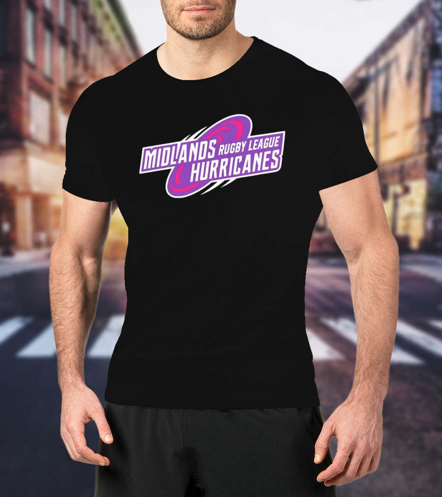Midlands Rugby League Hurricanes Sports Team T-Shirt