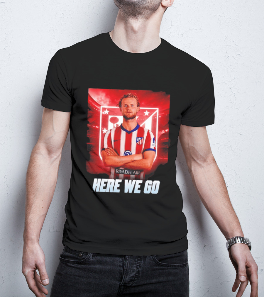 Atlético Madrid Transfer Morten Hjulmand Here We Go Announcement T-Shirt