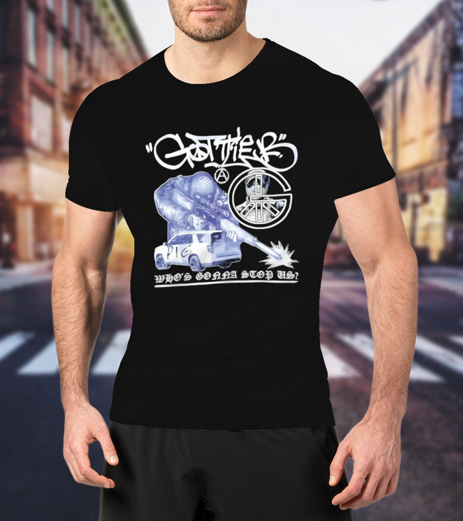 Gottlieb Anarchist Pig Who's Gonna Stop Us Tactical Graffiti T-Shirt