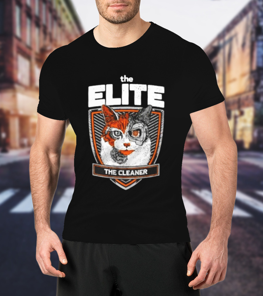 The Elite The Cleaner Cyborg Cat T-Shirt