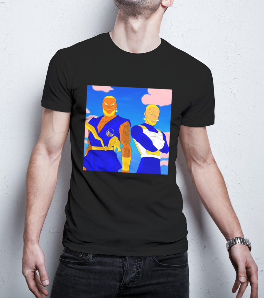 LeBron James Stephen Curry Golden State Warriors Anime Dragon Ball T-Shirt