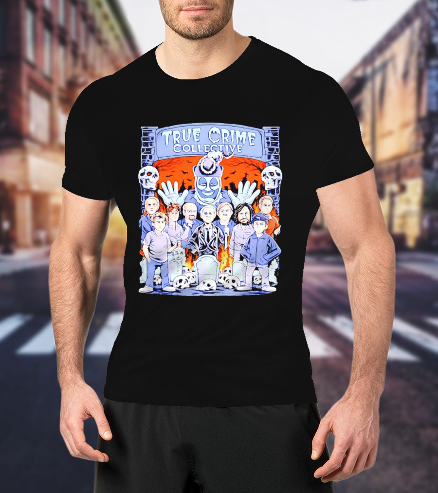True Crime Collective Serial Killer Collage T-Shirt